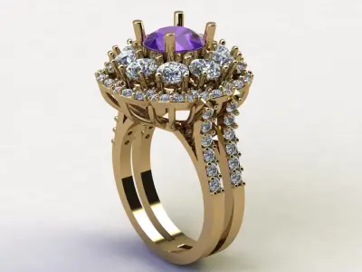 women ring for Asia country jewelry R71 3D model