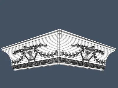Decorative Crown Molding 3D model 25