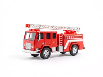 Red Fire Truck model pack Low-poly 3D model