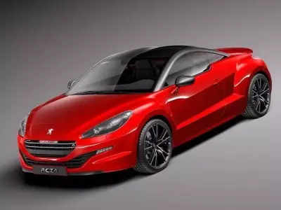 Peugeot RCZ R 2014 3D model