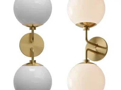 Minimalist Globe Sconce 3D model