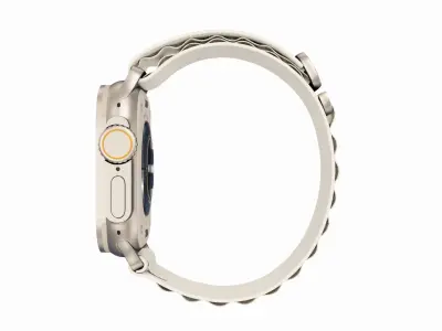 Apple Watch Ultra Alpine Loop Starlight Color 3D Model Low-poly 3D model