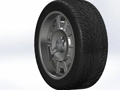 Custom wheels Schott C10 for your scale model 3D print model