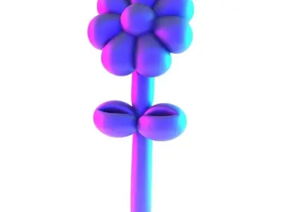 Sunshine Flower Balloon Decoration Props Second Life toy 3D print model