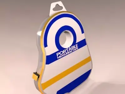 Measuring Tape Low-poly 3D model