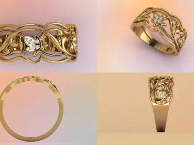 Finger Rings collection printable 3D print model purchase