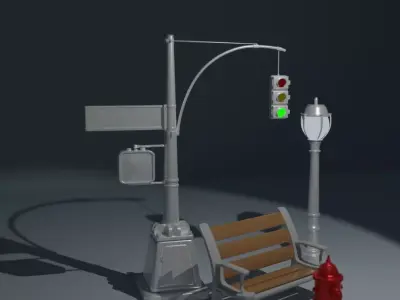 street view Free 3D model