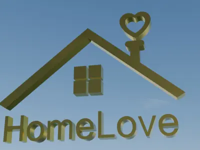 Logo Decorative Composition 3D Model Low-poly 3D model