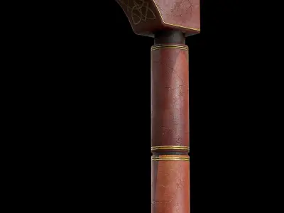 Game-Ready Columns marble column Free low-poly 3D model