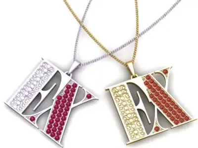 Golden EX Pendant 3D Printable Model 3D print model