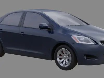 Generic Car 1B Low-poly 3D model