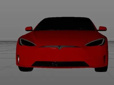 tesla plaid 2021 3D model