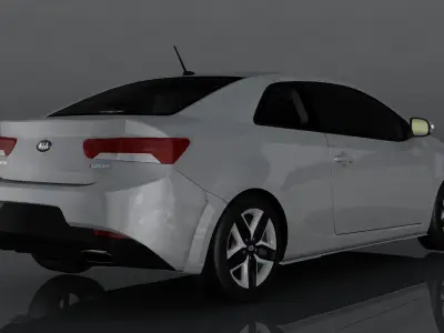 KIA Forte Koup SX Low-poly 3D model