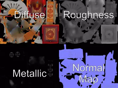 Nomadic Yurt Structure model pack Low-poly 3D model