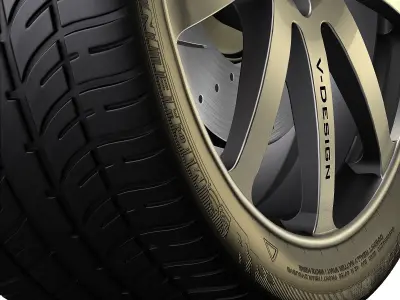 Sport Wheels 3D model