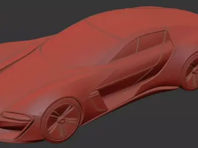 AI-Generated Concept Car - model 6 3D model