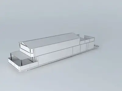 Houseboat house Free 3D model