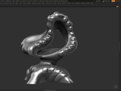 Modern Abstract Decorative sculpture 3d print model 123 3D print model