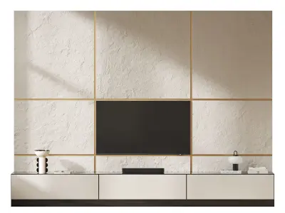 TV Wall 001 3D model