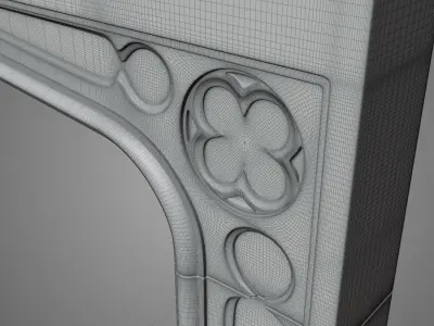 Tudor fireplace - 3D printing 3D print model