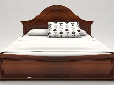 King Bed 3D model