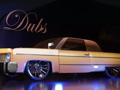 Custom Lowrider Model Low-poly 3D model