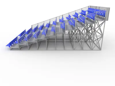 Bleachers 38 3D model