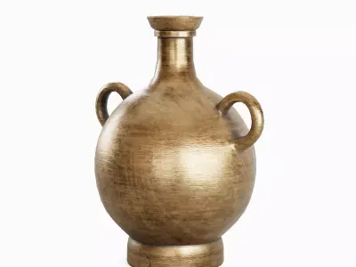 Medieval Decor Vase 04 Low-poly 3D model