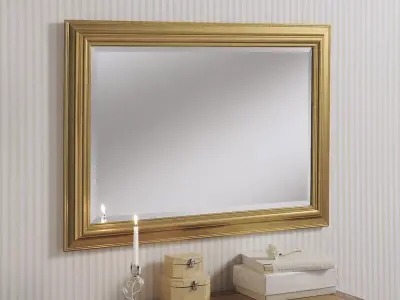 Mediaval Gold Mabel Accent Mirror Decor -  2 Colour 3D model