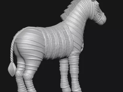Zebra 3D print model