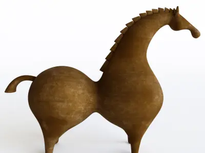 pottery horse 3D model