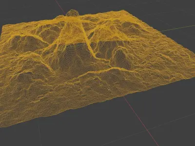 Rocky Terrain Free 3D model