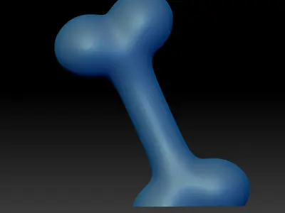 Decorative Dog Bone STL 3D Printing Model High-Polygon Free 3D print model