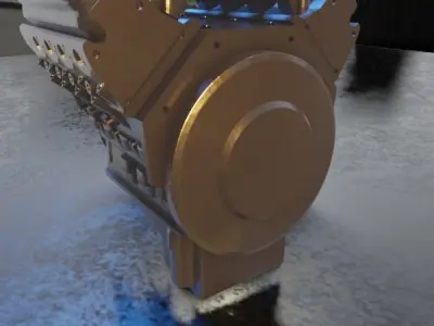 Camaro Copo Engine Miniature 3D print model