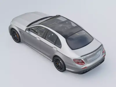 Mercedes-AMG E63 S 4MATIC 2017 Low-poly 3D model