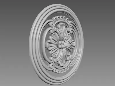 Round Decor for Furniture 3D model