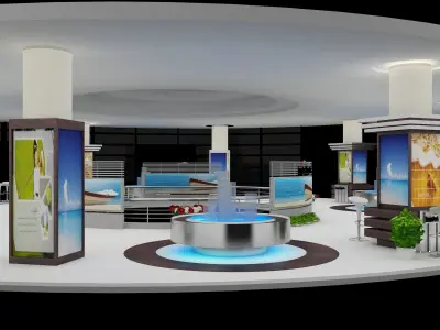 Booth Exhibition Stand a372 3D model