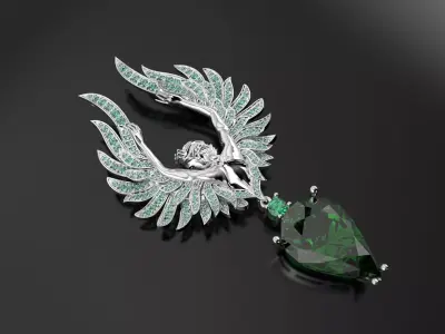 Magerit Carrera pendant 3D print model