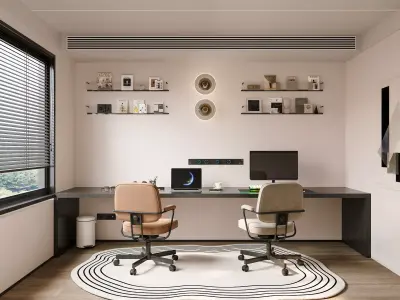 3D model of interior study 3D model 2