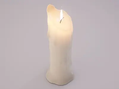 candle Low-poly 3D model