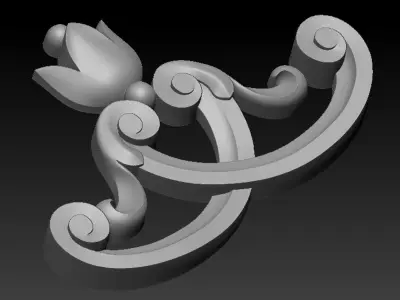 Corner decor02 3D model