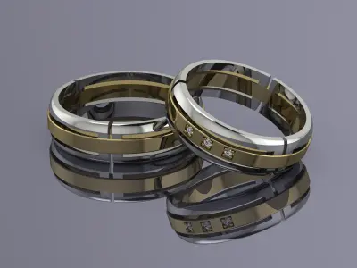 Jewelry Wedding Ring MM-085 3D print model