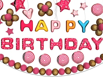 balloon Low-poly 3D model