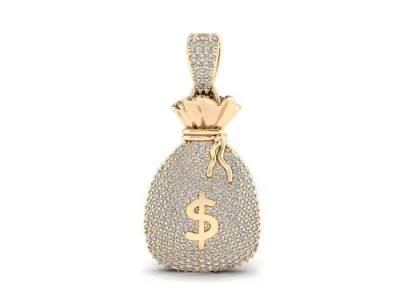  Pendant 11 Money Bag 3D print model