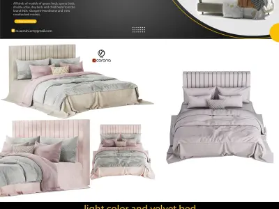 Bed collection vol A  40 BED MODELS 25 models and 15 Blankets 3D model