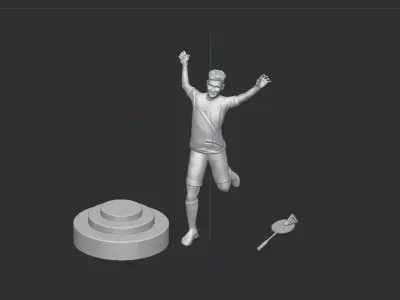tennis player 3D print model