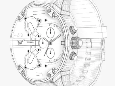  Diesel mr daddy dz 7419 3D model
