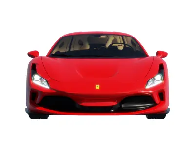 Car Rigged - Ferrari F8 3D model