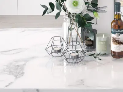 vase Modern and decoration floral 3D model