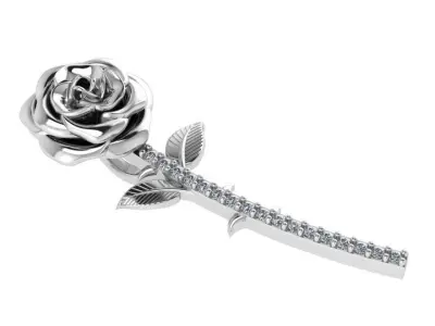 Rose Diamond Pendant 1641 3D print model
